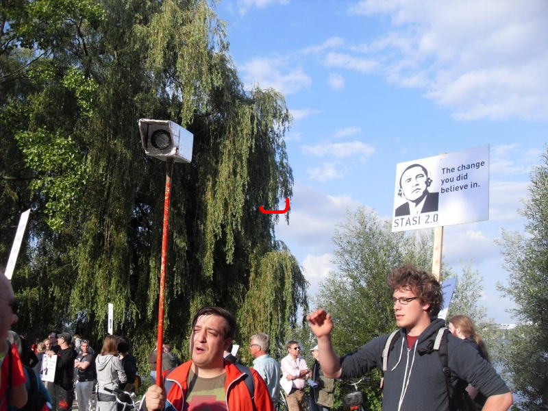 Demonstration gegen PRISM und für Edward Snowden. Hamburg, 11.07.2013_16