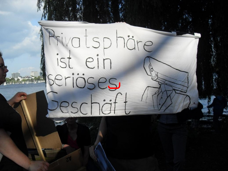 Demonstration gegen PRISM und für Edward Snowden. Hamburg, 11.07.2013_37
